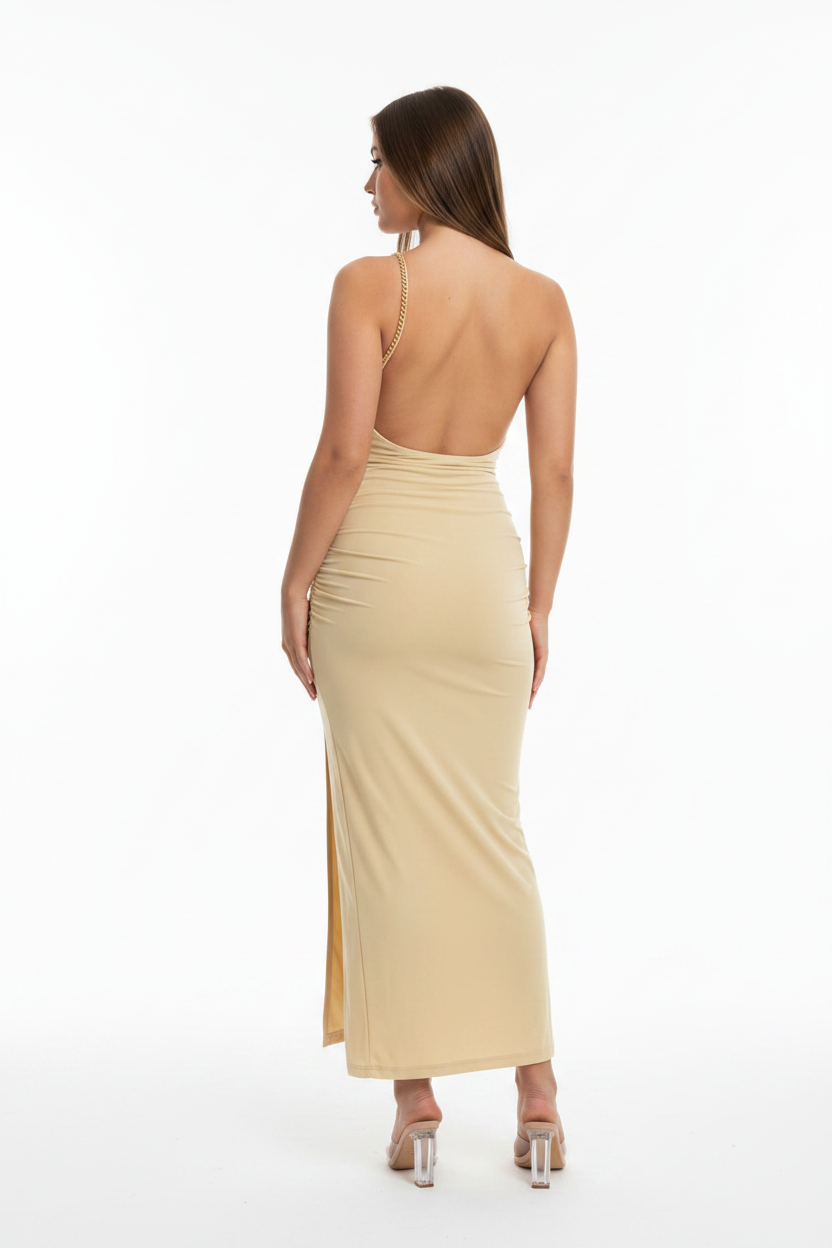 Sleeveless Backless Maxi Dress